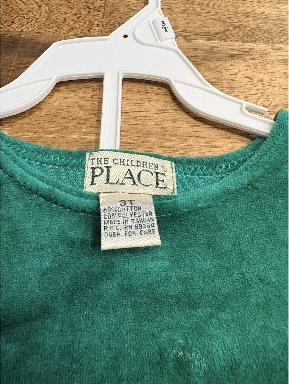 The Children's Place Outfit Velvet Long Sleeve With Pants Size 3t Vintage